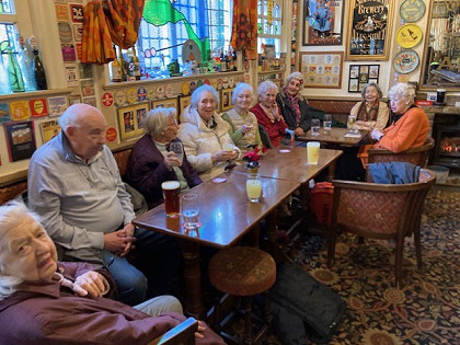 Visit to the Mason's Arms, Teddington