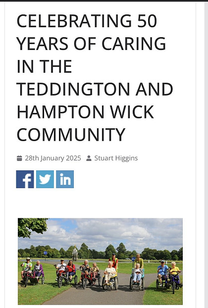 Teddington Town News article